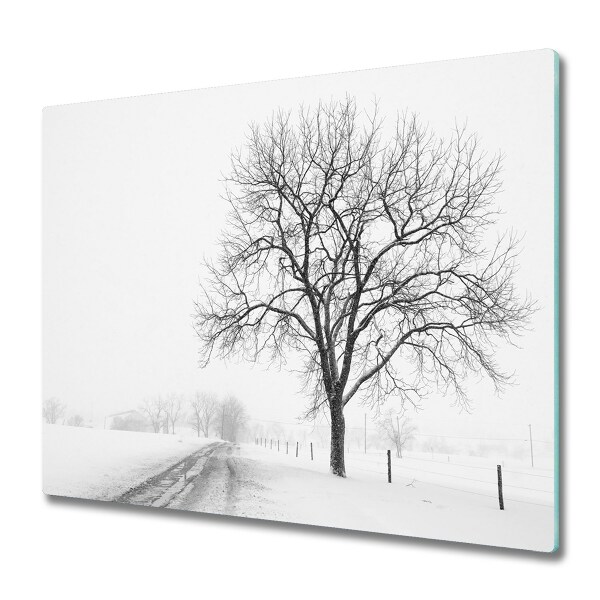 Chopping board Winter tree