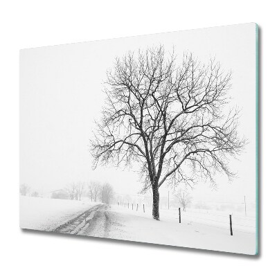 Chopping board Winter tree