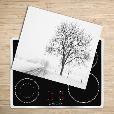 Chopping board Winter tree