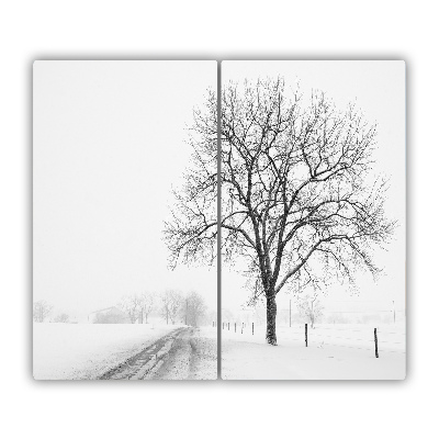 Chopping board Winter tree