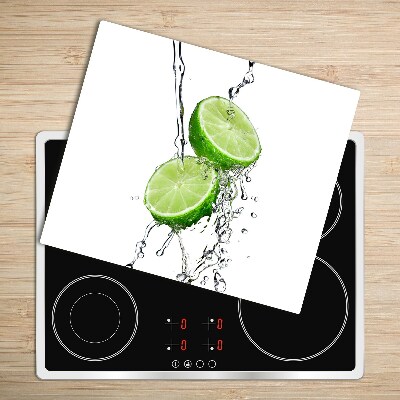 Chopping board Limes and water