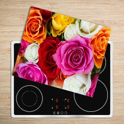 Chopping board Colorful roses