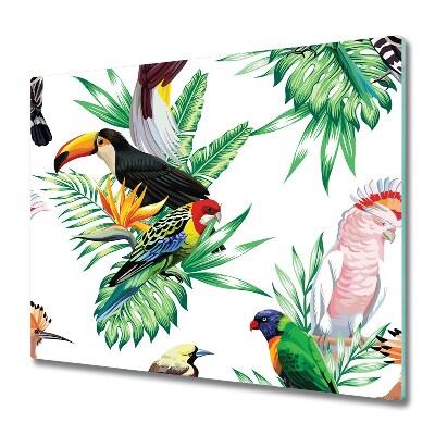 Chopping board Tropical birds