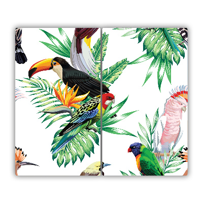 Chopping board Tropical birds