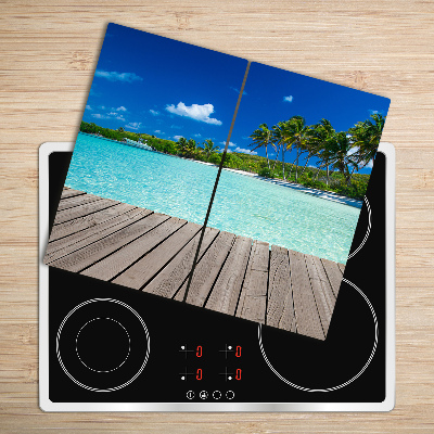 Chopping board Tropical beach