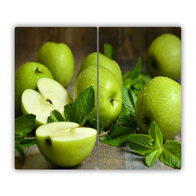 Chopping board Green apples