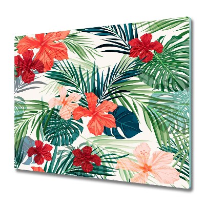 Chopping board Tropical flowers