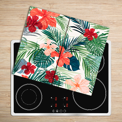 Chopping board Tropical flowers