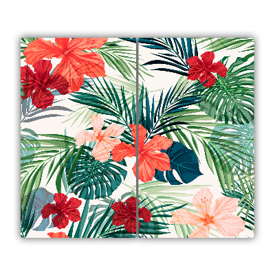 Chopping board Tropical flowers