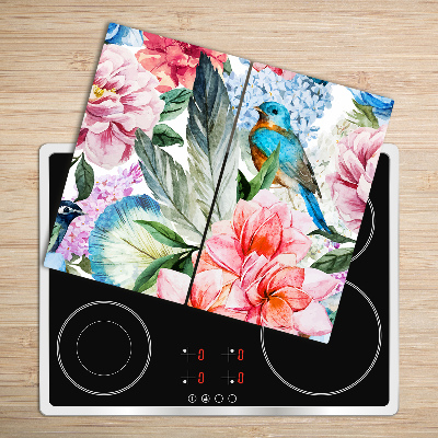 Chopping board Flowers and birds