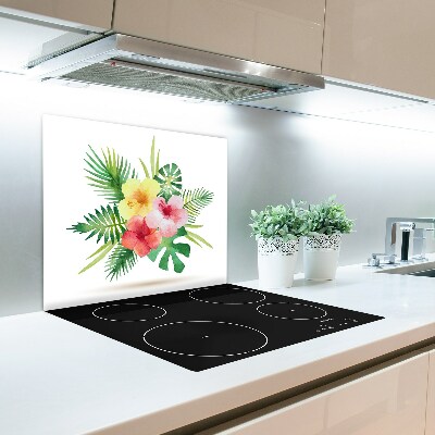 Chopping board Hawaii flowers