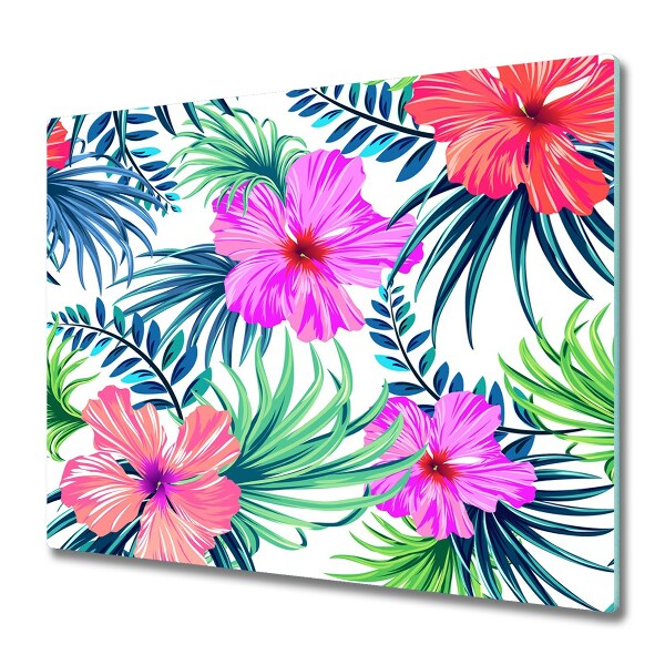 Chopping board Hawaii flowers