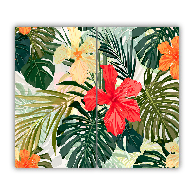 Chopping board Hawaii flowers