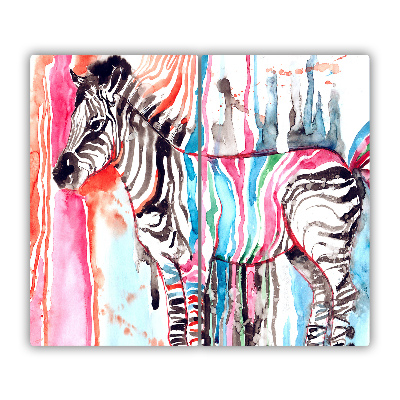 Chopping board Colorful zebra