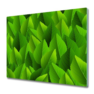 Chopping board Green leaves