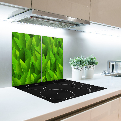 Chopping board Green leaves