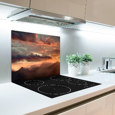 Chopping board Sunset mountain