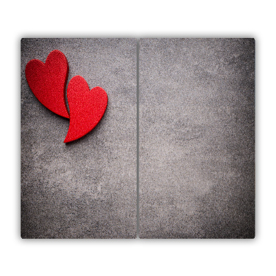 Chopping board Red hearts