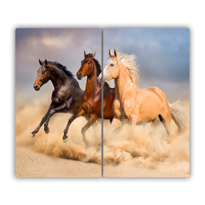 Chopping board Horses galloping