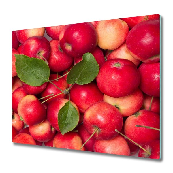 Chopping board Red apples