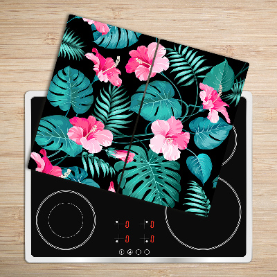 Chopping board Tropical flowers