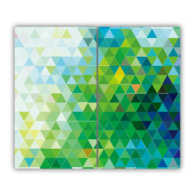 Chopping board Abstraction triangles