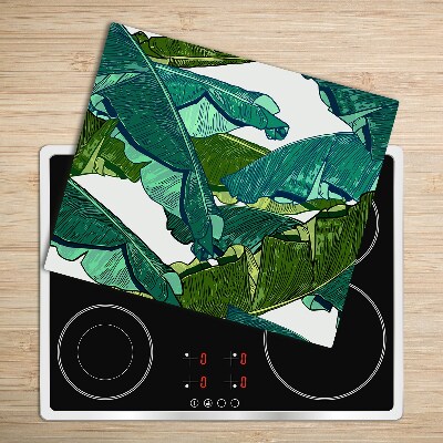 Chopping board Banana leaves