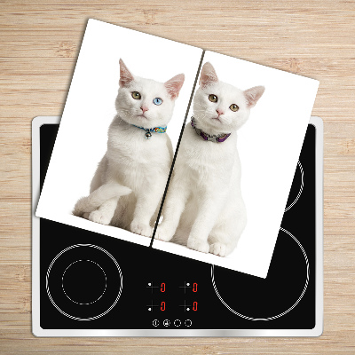 Chopping board White cats