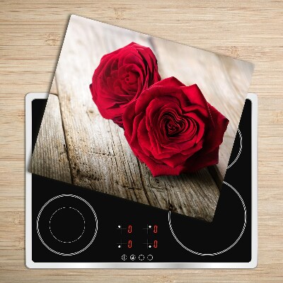 Chopping board Roses on wood