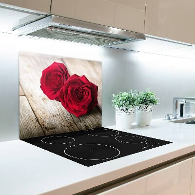 Chopping board Roses on wood