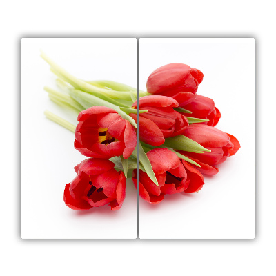 Chopping board Red tulips