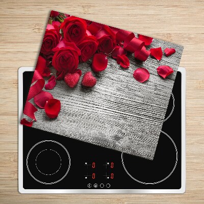 Chopping board Red roses