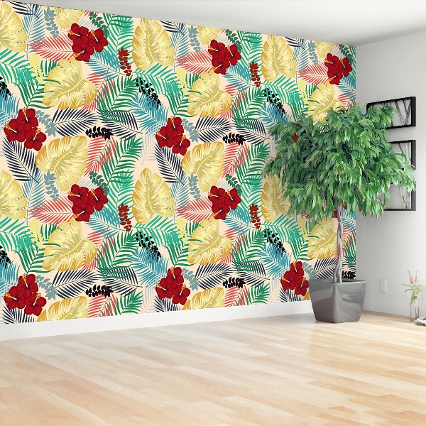Wallpaper Monstera flowers