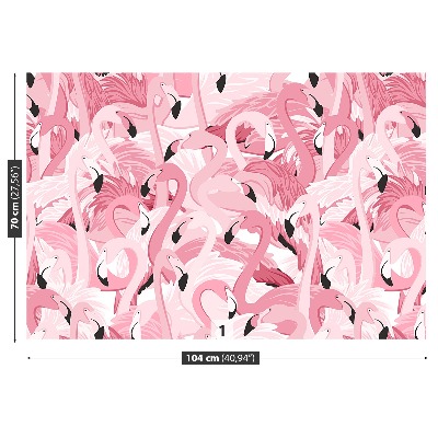 Wallpaper Pink flamingos