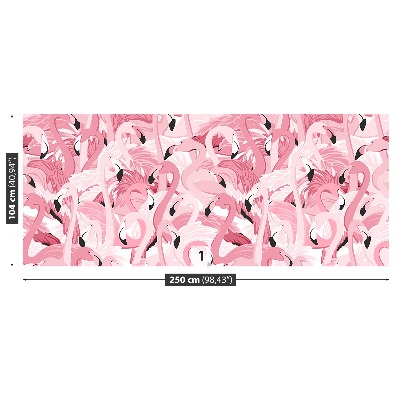 Wallpaper Pink flamingos