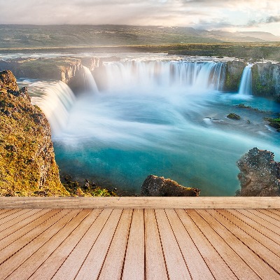 Wallpaper Godafoss waterfall