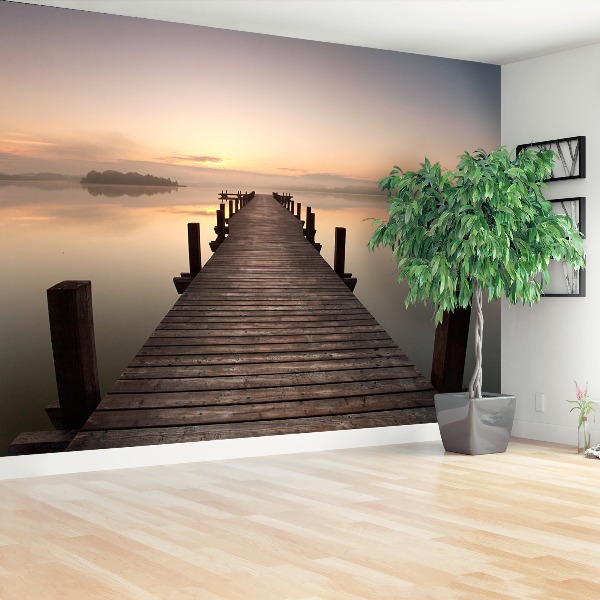 Wallpaper Lake pier