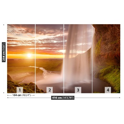 Wallpaper Iceland waterfall