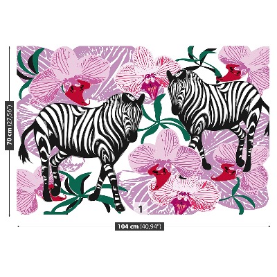 Wallpaper Zebras orchid flower