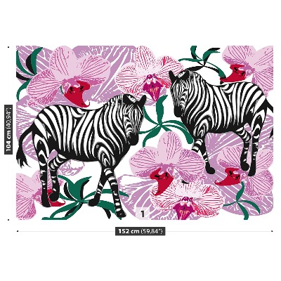 Wallpaper Zebras orchid flower