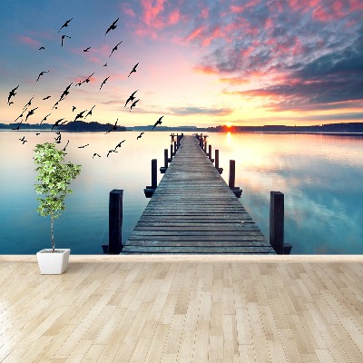 Wallpaper Lake pier