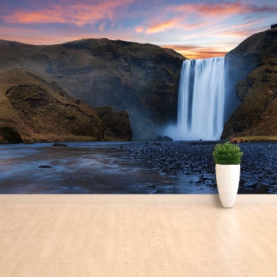 Wallpaper Skogafoss waterfall