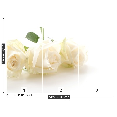 Wallpaper White roses