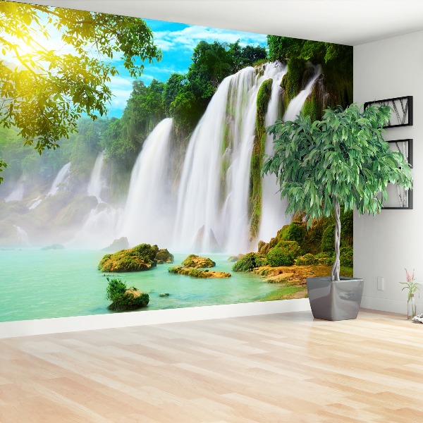 Wallpaper Waterfall detian