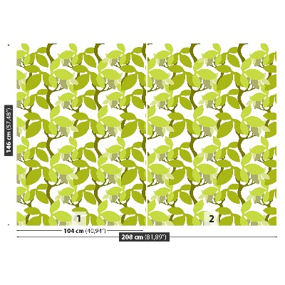 Wallpaper Pattern with leaves