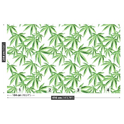 Wallpaper Leaves of hemp