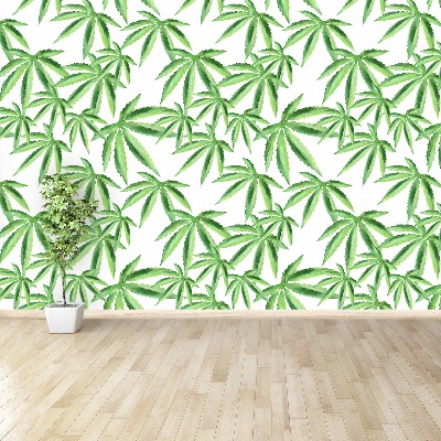 Wallpaper Leaves of hemp