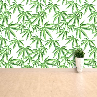 Wallpaper Leaves of hemp