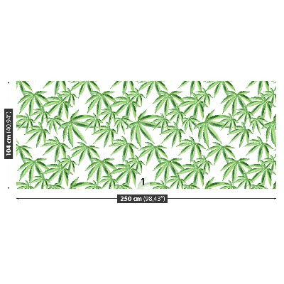 Wallpaper Leaves of hemp