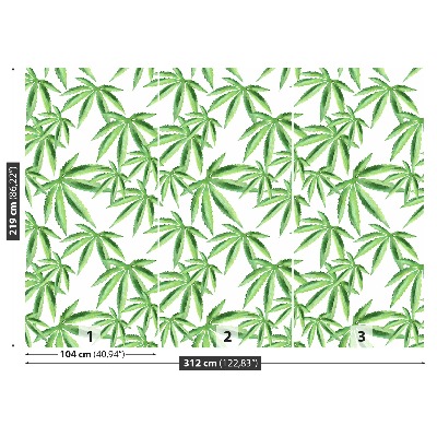 Wallpaper Leaves of hemp